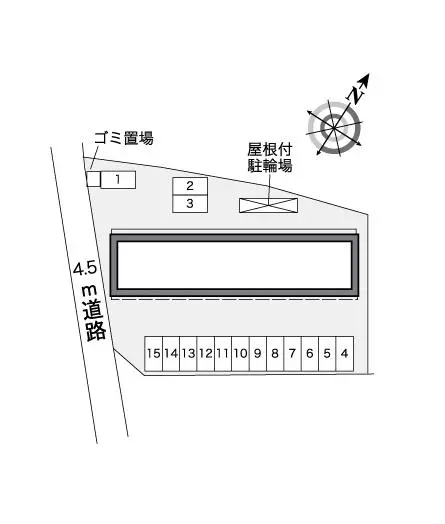 ★手数料０円★八王子市大楽寺町　月極駐車場（LP）